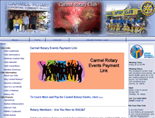 Tablet Screenshot of carmelrotary.com